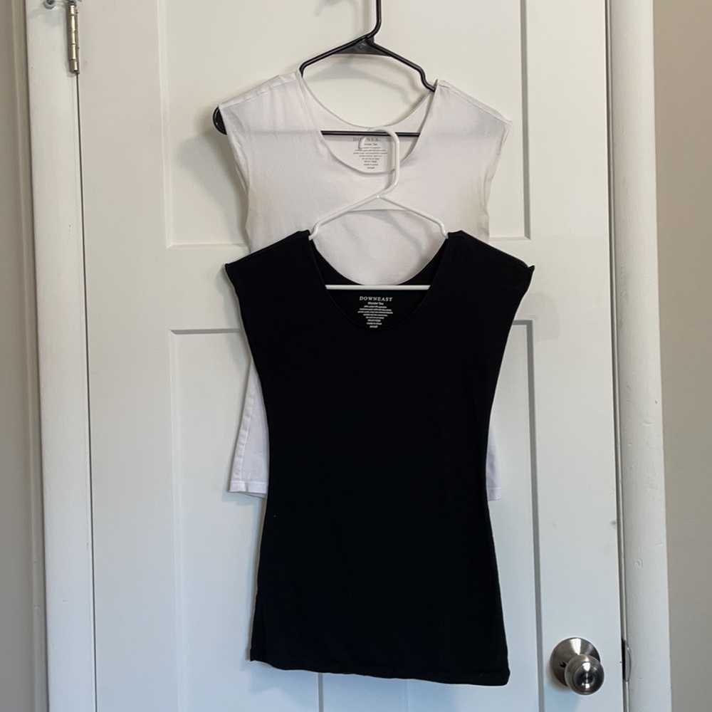 DownEast Women’s Black & White Wonder Tees Bundle